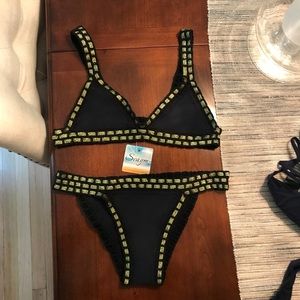Black and Gold Bikini set